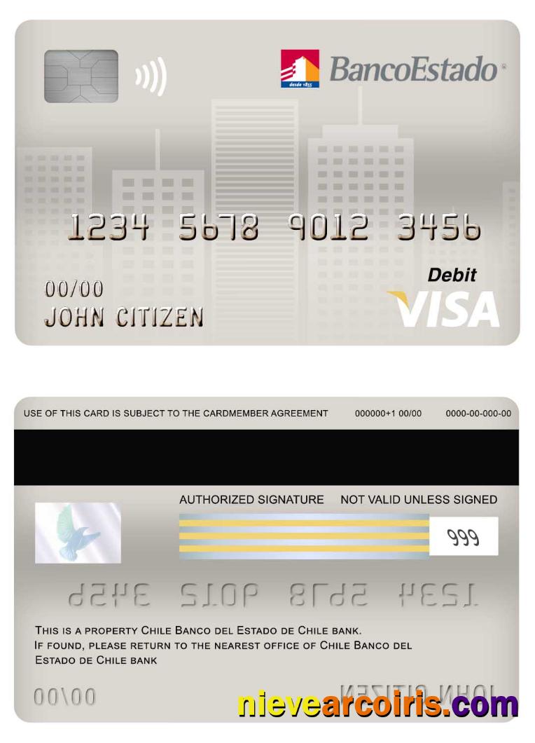 Chile Banco del Estado de Chile bank visa debit card